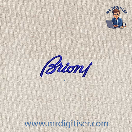 Brioni embroidery design