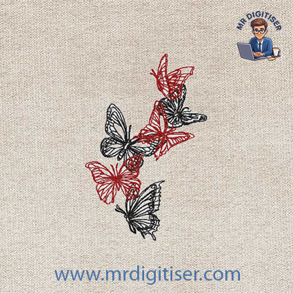 Butterfly embroidery design