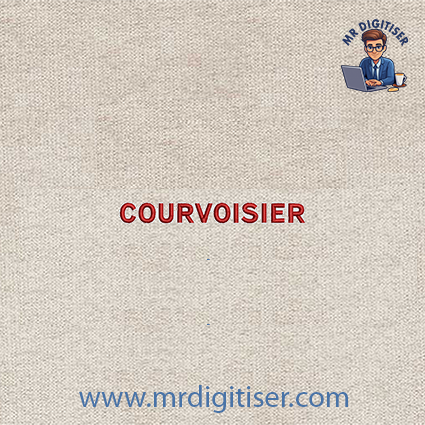 Courvoisier embroidery design
