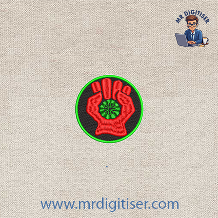 Gonzo journalism embroidery design