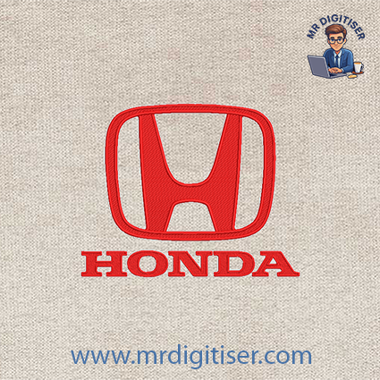 Honda embroidery design