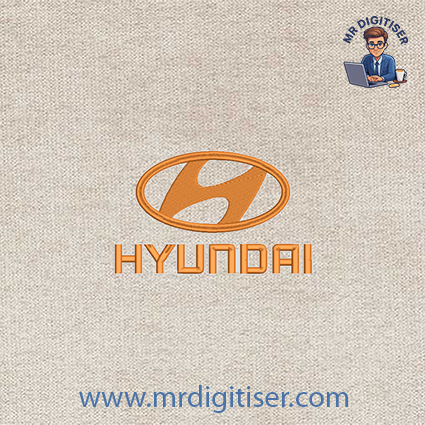Hyundai embroidery design