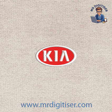 KIA embroidery design