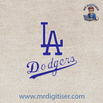 LA Dodgers embroidery design