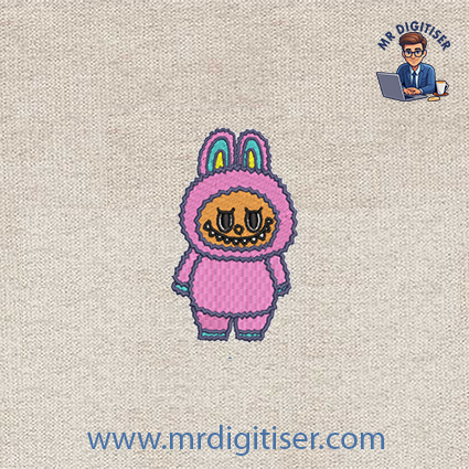 Labubu embroidery design