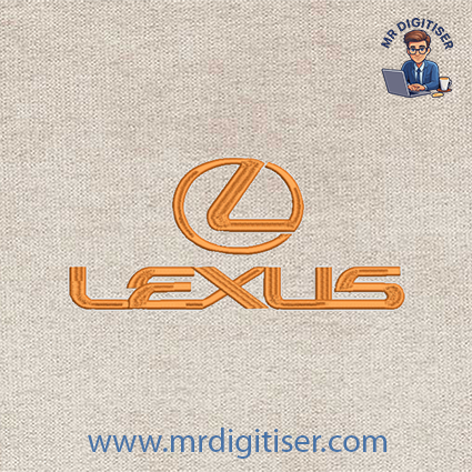 Lexus embroidery design