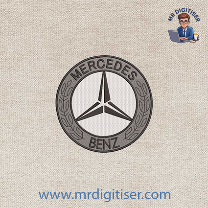 Mercedes Benz embroidery design