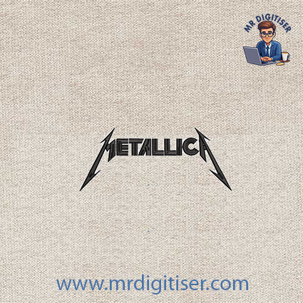 Metallica embroidery design