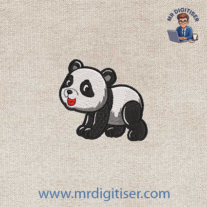 Panda3 embroidery design