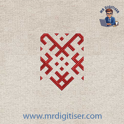 Slavic pattern embroidery design