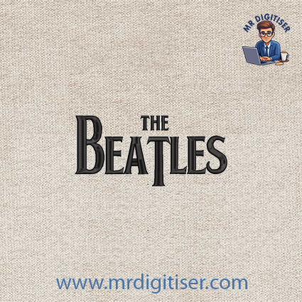 The Beatles embroidery design
