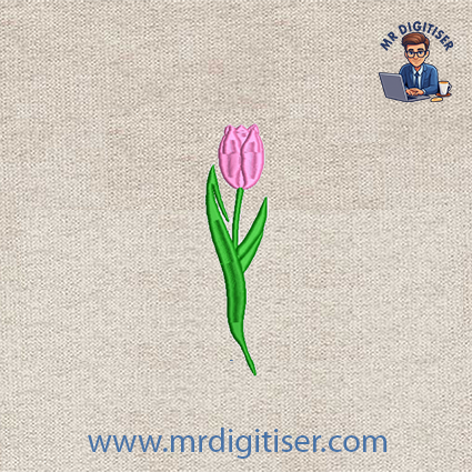 Tulip embroidery design