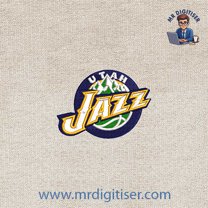 UtahJazz embroidery design