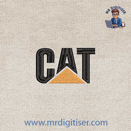 CAT embroidery design