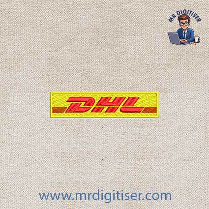 DHL embroidery design