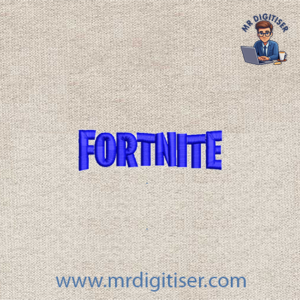Fortnite embroidery design