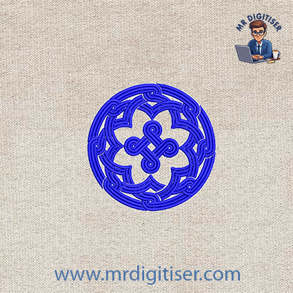 Georgian pattern embroidery design