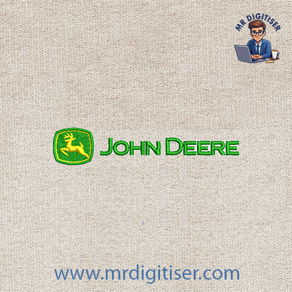 John Deere embroidery design