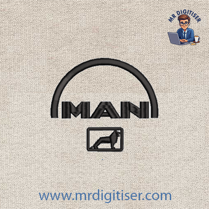 MAN embroidery design