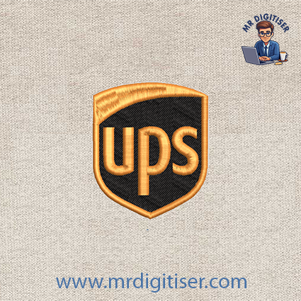UPS embroidery design
